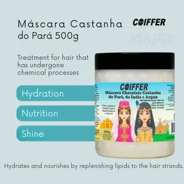 Coiffer Nourished and Shiny Hair Mask, specifically designed for dry and undernourished strands – Buy now at MKPBR.COM – Worldwide Shipping.