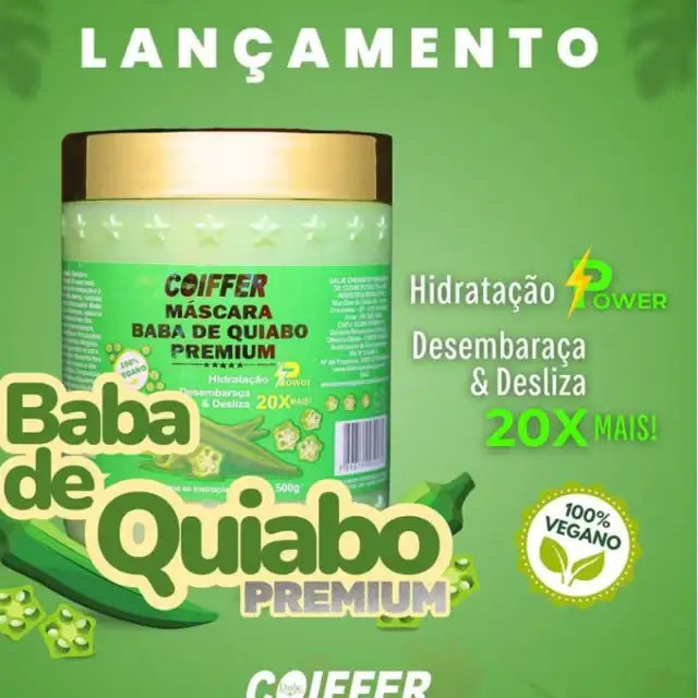 Coiffer Okra Extract Deep Conditioning Mask, replenishing moisture and leaving hair soft and silky – Buy now at MKPBR.COM – Worldwide Shipping.