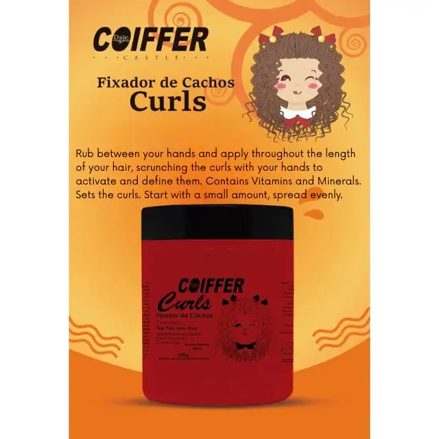Coiffer Professional Curl Definition Product, enhancing natural texture without weighing down hair – Buy now at MKPBR.COM – Worldwide Shipping.
