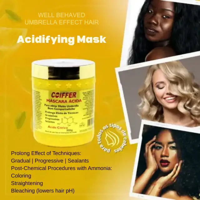 Coiffer Professional Hair Repair Acid Treatment, combating breakage and restoring the integrity of elastic hair – Buy now at MKPBR.COM – Worldwide Shipping.