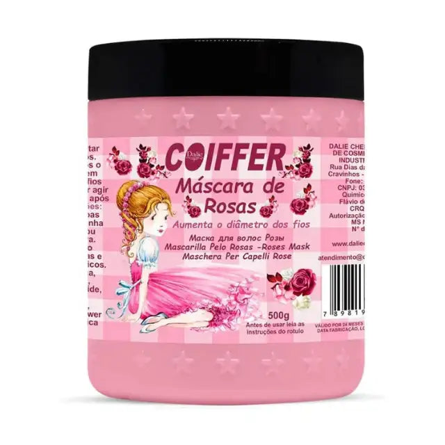 Coiffer Rose Chemistry Hair Mask, 500g, designed to boost hair thickness and growth for fine hair – Buy now at MKPBR.COM – Worldwide Shipping.
