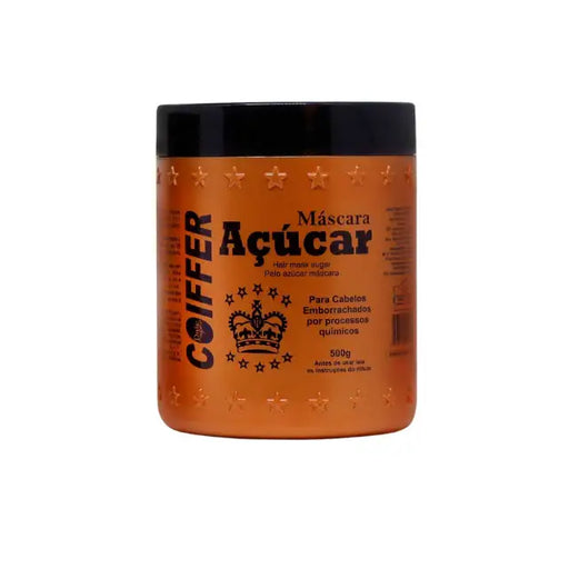 Coiffer Sugar Mask for elastic and brittle hair, 500g size for professional reconstruction – Buy now at MKPBR.COM – Worldwide Shipping.