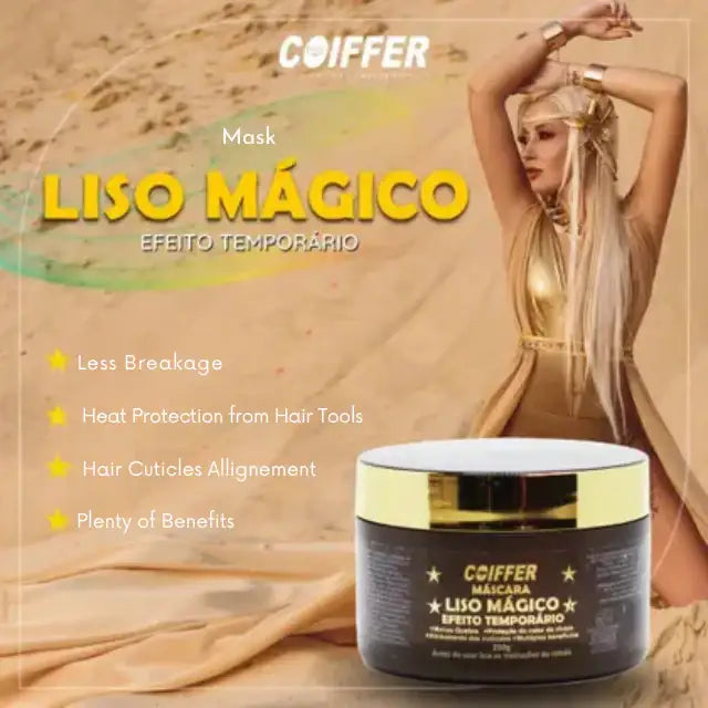 Coiffer Thermal Protection Smoothing Mask, 8.82 oz, shielding hair from heat damage while enhancing shine – Buy now at MKPBR.COM – Worldwide Shipping.