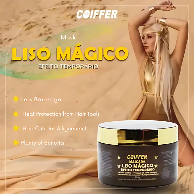 Coiffer Thermal Protection Smoothing Mask, 8.82 oz, shielding hair from heat damage while enhancing shine – Buy now at MKPBR.COM – Worldwide Shipping.