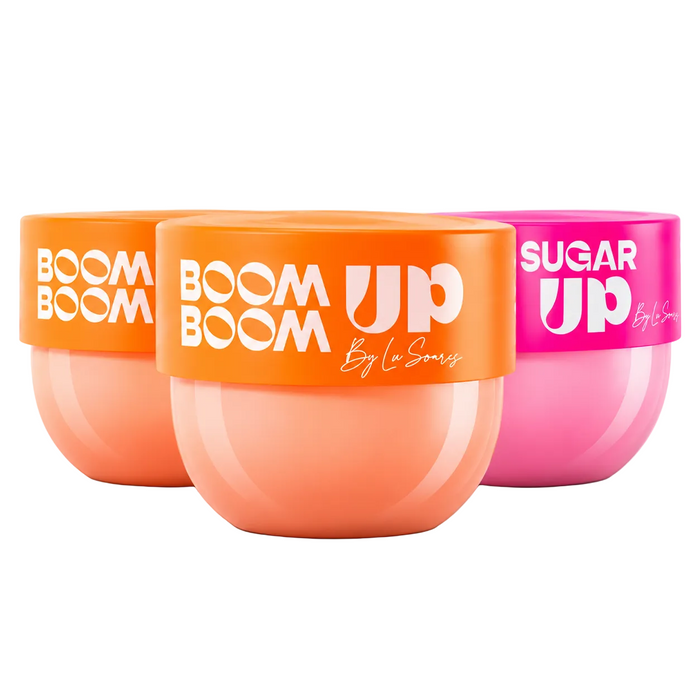 Peach Up Bumbum Lisinho Kit – 2 x BoomBoom Up Firming Body Cream + 1 x Sugar Up Exfoliating Body Gel – 3 x 7.05 oz (3 x 200 g)