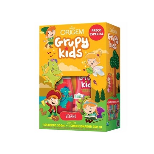 Nazca Origem Grupy Kids Hidrata de Montão Shampoo & Conditioner Kit – front view – Buy now at MKPBR.COM – Worldwide Shipping