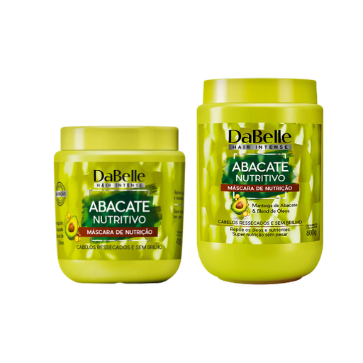 DaBelle Abacate Nutritivo Hair Mask for Deep Nutrition, Hydration Retention & Shine – 28.22 oz (800 g) or 14.11 oz (400 g) size options shown for salon and home routines – Buy now at MKPBR.COM – Worldwide Shipping