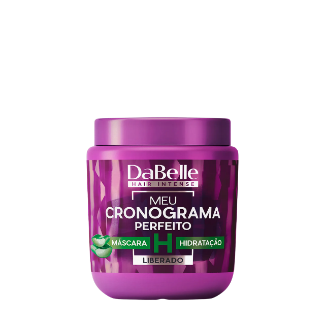 DaBelle Meu Cronograma Perfeito 3-Mask Kit for Hydration, Nutrition & Reconstruction – 42.33 oz (1200 g) close-up of the Hydration (H) Mask with Aloe Honey – Buy now at MKPBR.COM – Worldwide Shipping