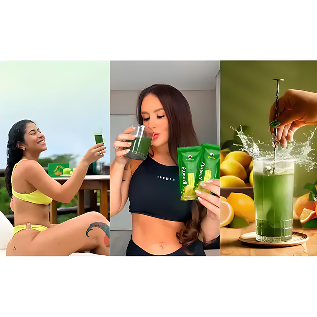 Greemy Lemon Green Juice for detox and natural constipation relief