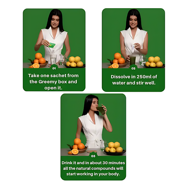 Greemy Double Gut Wellness Green Juice Duo Pack with superfoods