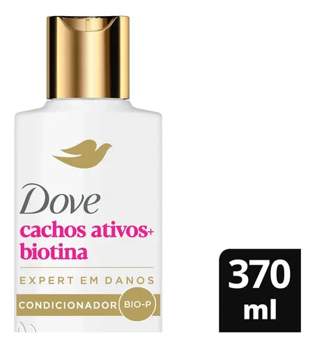 Dove Active Curls + Biotin Conditioner 370ml bottle close-up – Buy now at MKPBR.COM – Worldwide Shipping