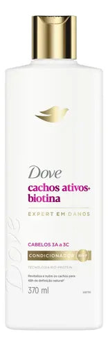 Dove Active Curls + Biotin Conditioner 370ml front view – Buy now at MKPBR.COM – Worldwide Shipping