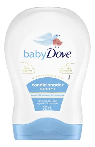Dove Baby Dove Rich Moisture Conditioner 200ml label closeup – Buy now at MKPBR.COM – Worldwide Shipping