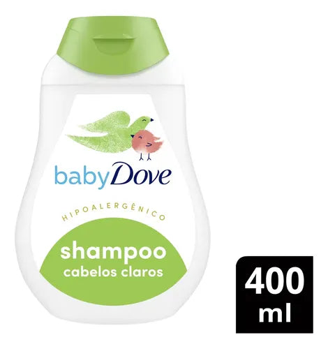 Dove Baby Dove Shampoo for Light Hair 400ml label closeup – Buy now at MKPBR.COM – Worldwide Shipping