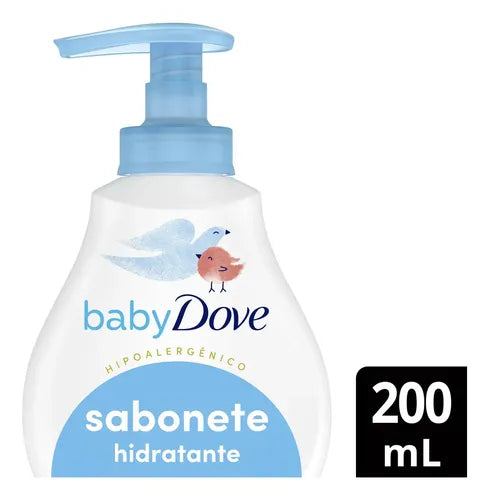 Dove Baby Dove Head-To-Toe Wash Rich Moisture 200ml label closeup – Buy now at MKPBR.COM – Worldwide Shipping