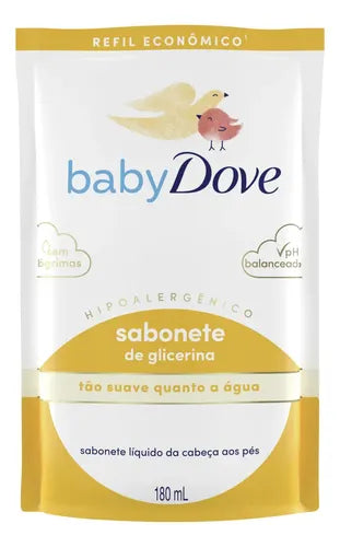 Dove Baby Glycerin Hydration Refill 180 ml front view – Buy now at MKPBR.COM – Worldwide Shipping