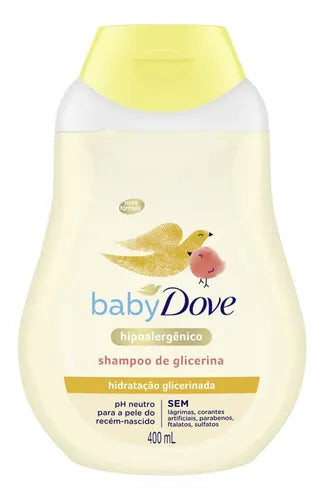 Dove Baby Glycerin Hydration Shampoo 400 ml back label – Buy now at MKPBR.COM – Worldwide Shipping