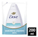 Dove Care & Protect Antibacterial Liquid Body Wash Refill 200 ml label closeup with antibacterial icon – Buy now at MKPBR.COM – Worldwide Shipping