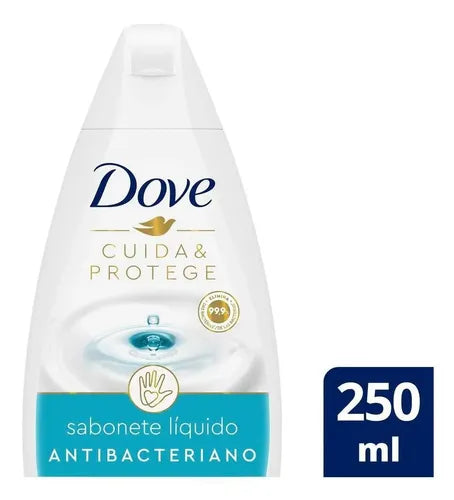 Dove Care & Protect Antibacterial Body Wash 250ml styled front – Buy now at MKPBR.COM – Worldwide Shipping