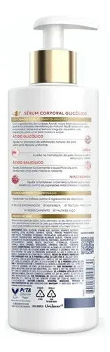 Dove Glycolic + Texture Repair Body Serum 380 ml back label – Buy now at MKPBR.COM – Worldwide Shipping