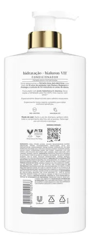 Dove Hydration + Hyaluron-VIT Conditioner 600ml Back label – Buy now at MKPBR.COM – Worldwide Shipping