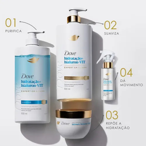 Dove Hydration + Hyaluron-VIT Conditioner 600ml Full line – Buy now at MKPBR.COM – Worldwide Shipping