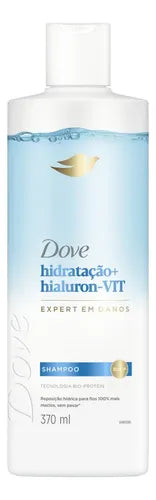 Dove Hydration + Hyaluron-VIT Shampoo 370 ml Front view – Buy now at MKPBR.COM – Worldwide Shipping