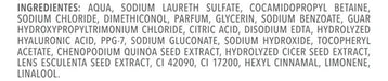 Dove Hydration + Hyaluron-VIT Shampoo 370 ml Ingredients panel – Buy now at MKPBR.COM – Worldwide Shipping