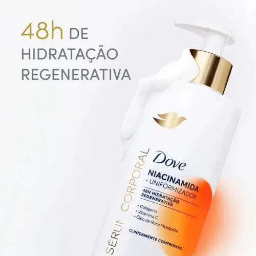 Dove Niacinamide Body Serum 380 ml 48 hour regenerative hydration benefit visual – Buy now at MKPBR.COM – Worldwide Shipping