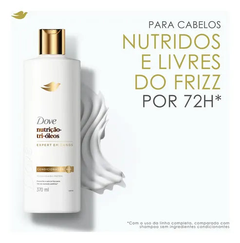 Dove Nutrition + Tri-Oils Conditioner 370ml benefits infographic – Buy now at MKPBR.COM – Worldwide Shipping