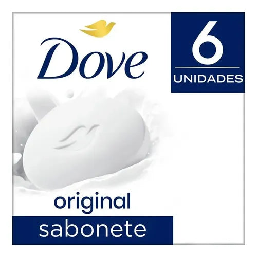 Dove Original Bar Soap 6-Pack 90g front pack with 6 units badge – Buy now at MKPBR.COM – Worldwide Shipping