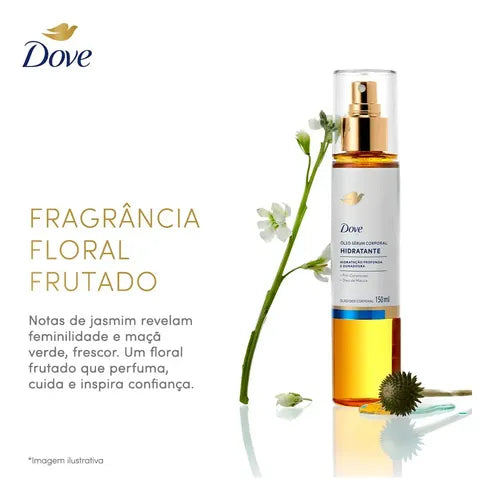 Dove Pro-Ceramide Body Oil 150ml benefits infographic – Buy now at MKPBR.COM – Worldwide Shipping