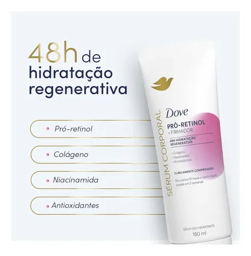 Dove Pro-Retinol + Firming Body Serum 180 ml texture close-up – Buy now at MKPBR.COM – Worldwide Shipping