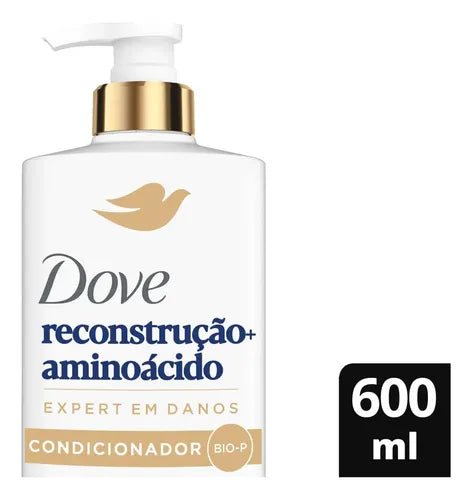 Dove Reconstruction + Amino Acid Conditioner 600 ml Bottle close-up – Buy now at MKPBR.COM – Worldwide Shipping