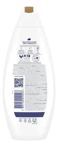 Dove Shea Butter & Vanilla Body Wash 250ml back label – Buy now at MKPBR.COM – Worldwide Shipping