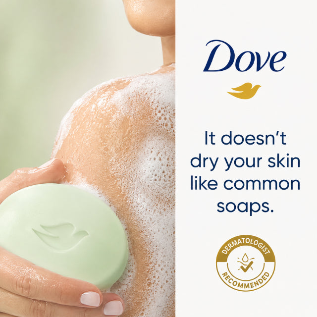 Close‑up texture of Dove Sweet Fennel Beauty Bar 3.17 oz – Buy now at MKPBR.COM – Worldwide Shipping