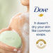 Close‑up texture of Dove Sweet Fennel Beauty Bar 3.17 oz – Buy now at MKPBR.COM – Worldwide Shipping