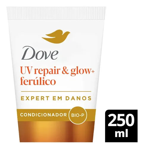 Dove UV Repair & Glow + Ferulico Conditioner 250 ml angle view – Buy now at MKPBR.COM – Worldwide Shipping
