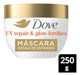 Dove UV Repair & Glow + Ferulico Hair Mask 250 g angle view – Buy now at MKPBR.COM – Worldwide Shipping