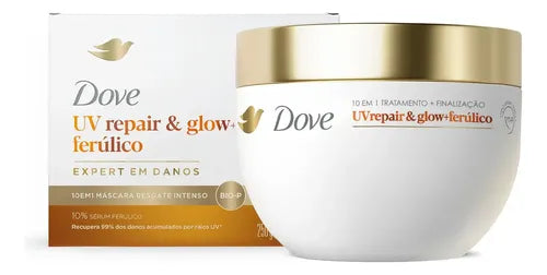 Dove UV Repair & Glow + Ferulico Hair Mask 250 g front view – Buy now at MKPBR.COM – Worldwide Shipping