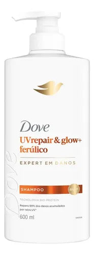Dove UV Repair & Glow + Ferulico Shampoo 600 ml front view – Buy now at MKPBR.COM – Worldwide Shipping