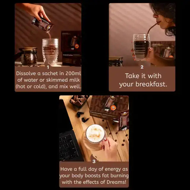 Dreams 3.0 Coffee Sculpt & Energy Dual Pack Classic & Chocolate 60 servings – Buy now at MKPBR.COM – Worldwide Shipping