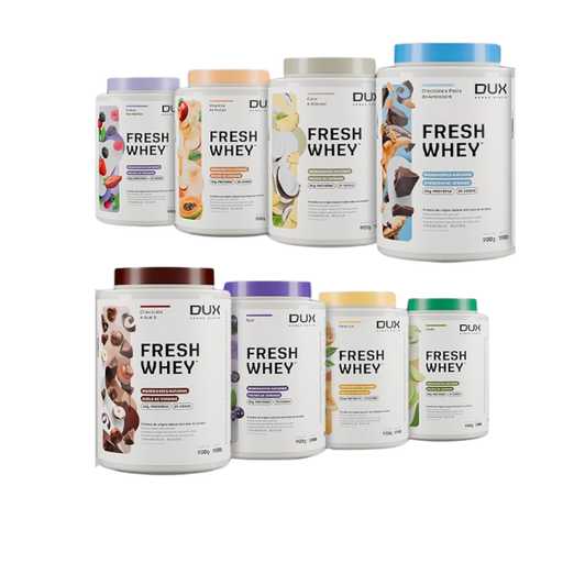 Dux FreshWhey 900g All Flavors Premium Brazilian Nutrition – Buy now at MKPBR.COM – Worldwide Shipping