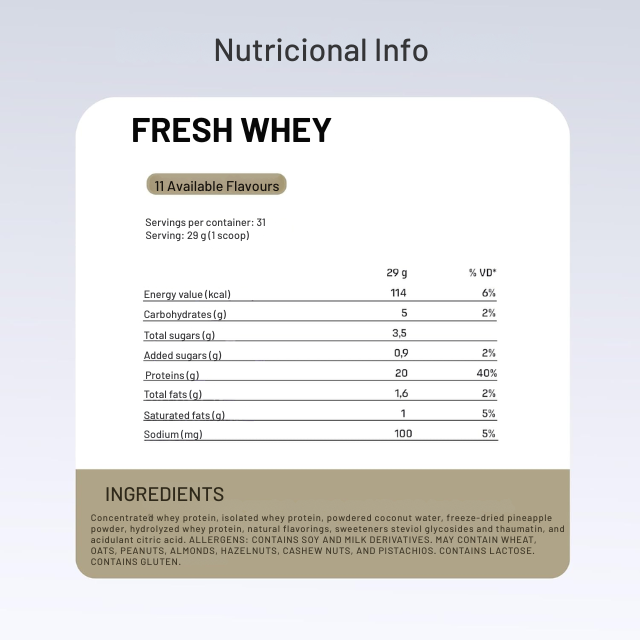  Dux FreshWhey 900g Lemon Ingredient Clean Label Protein – Buy now at MKPBR.COM – Worldwide Shipping