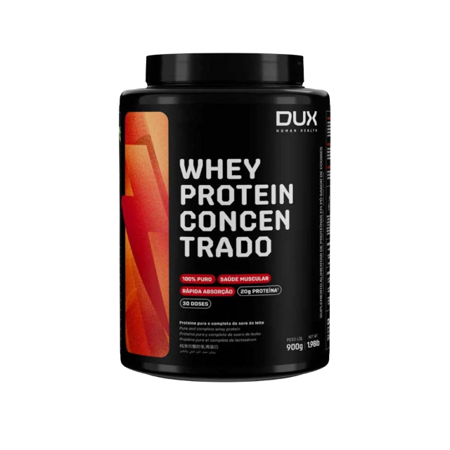 Dux Whey Protein Concentrate 31.75 oz (900 g) Vanilla Flavor Muscle Building Supplement – Buy now at MKPBR.COM – Worldwide Shipping
