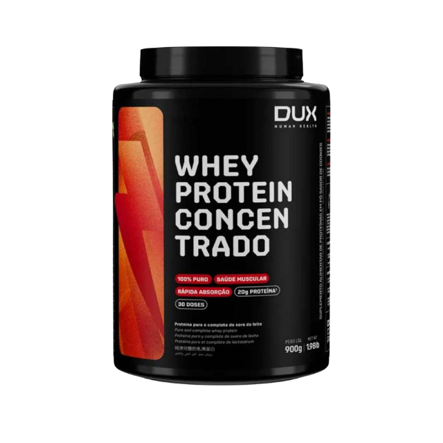 Dux Whey Protein Concentrate 31.75 oz Brazilian Supplement for Muscle Recovery and Growth – Buy now at MKPBR.COM – Worldwide Shipping