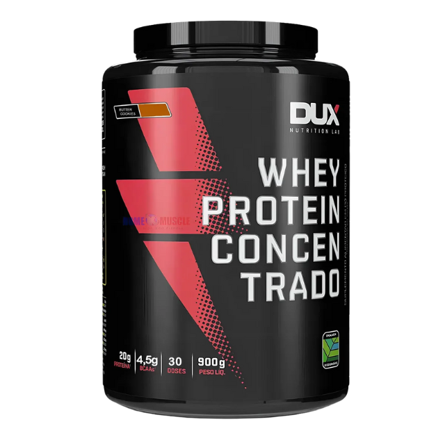 Dux Whey Protein Concentrate 31.75 oz Butter Cookies Flavor Premium Supplement – Buy now at MKPBR.COM – Worldwide Shipping