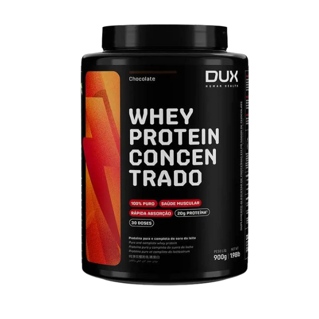 Dux Whey Protein Concentrate 900g Chocolate Flavor Premium Protein Powder for Fitness – Buy now at MKPBR.COM – Worldwide Shipping