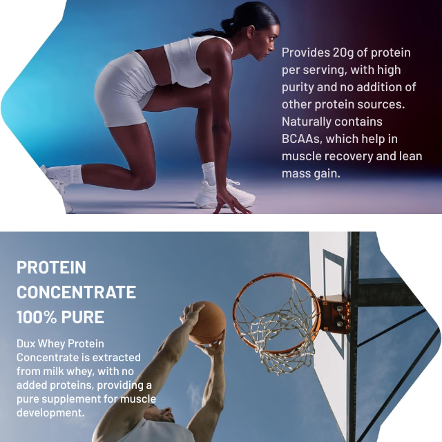 Dux Whey Protein Concentrate 900g Jar Supplement for Fitness and Wellness Nutrition – Buy now at MKPBR.COM – Worldwide Shipping