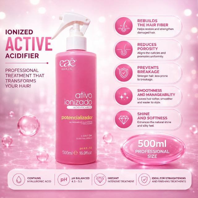 Eaê Cosméticos Kit NanoTecnologia Capilar A Jato Red Booster packaging highlighting Brazilian Keratin and Star Anise – Buy now at MKPBR.COM – Worldwide Shipping
